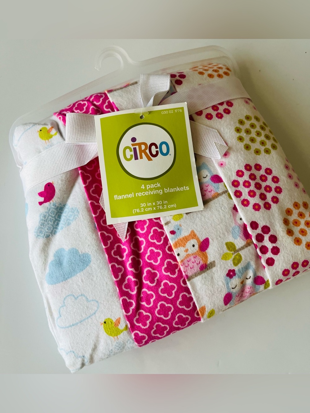 Circo Baby Flannel Receiving Blankets - Pink Multi (4-Pack)